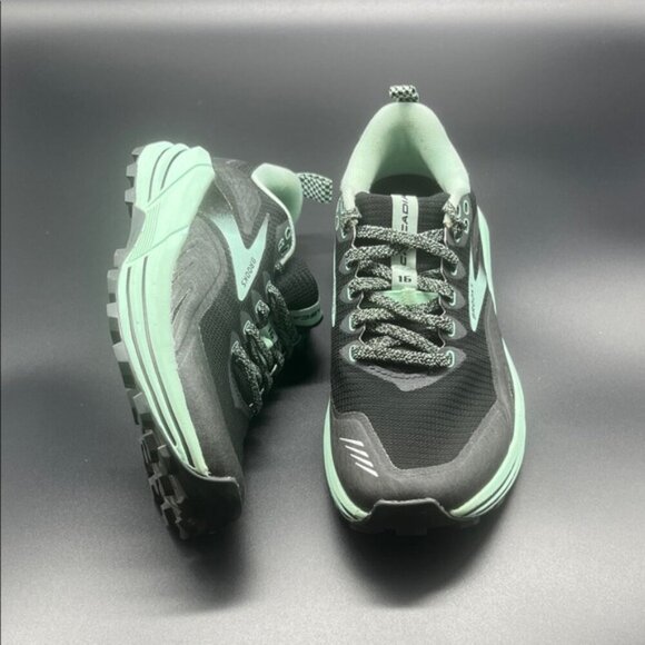 Brooks Cascadia 16 Women's Black and Mint Running Hiking Shoes, Size 6 - Picture 4 of 6
